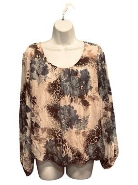 endenze Made in Italy Silk Lace Blouse Lined Size S Ivory Cream